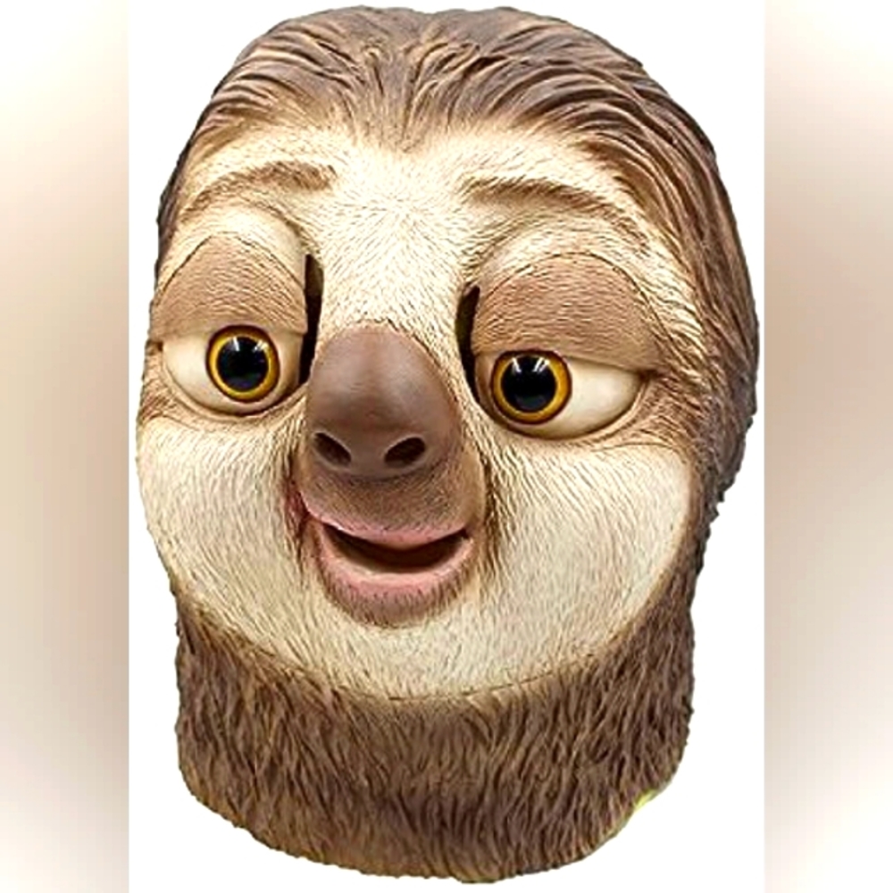 Hortomo Flash Sloth Mask Halloween Full Face Helmet Cosplay Party Costume